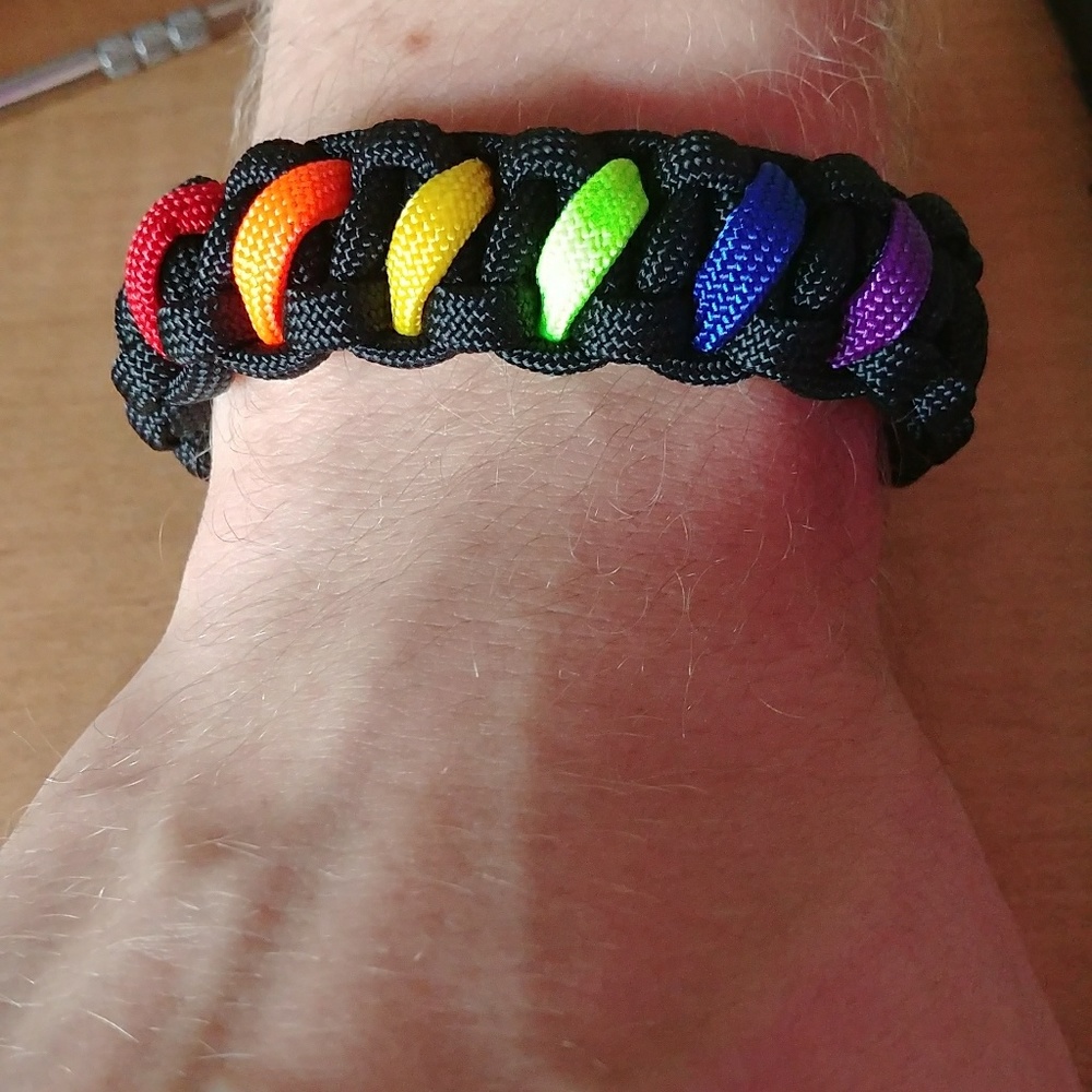 Rainbow Pride Paracord Bracelets